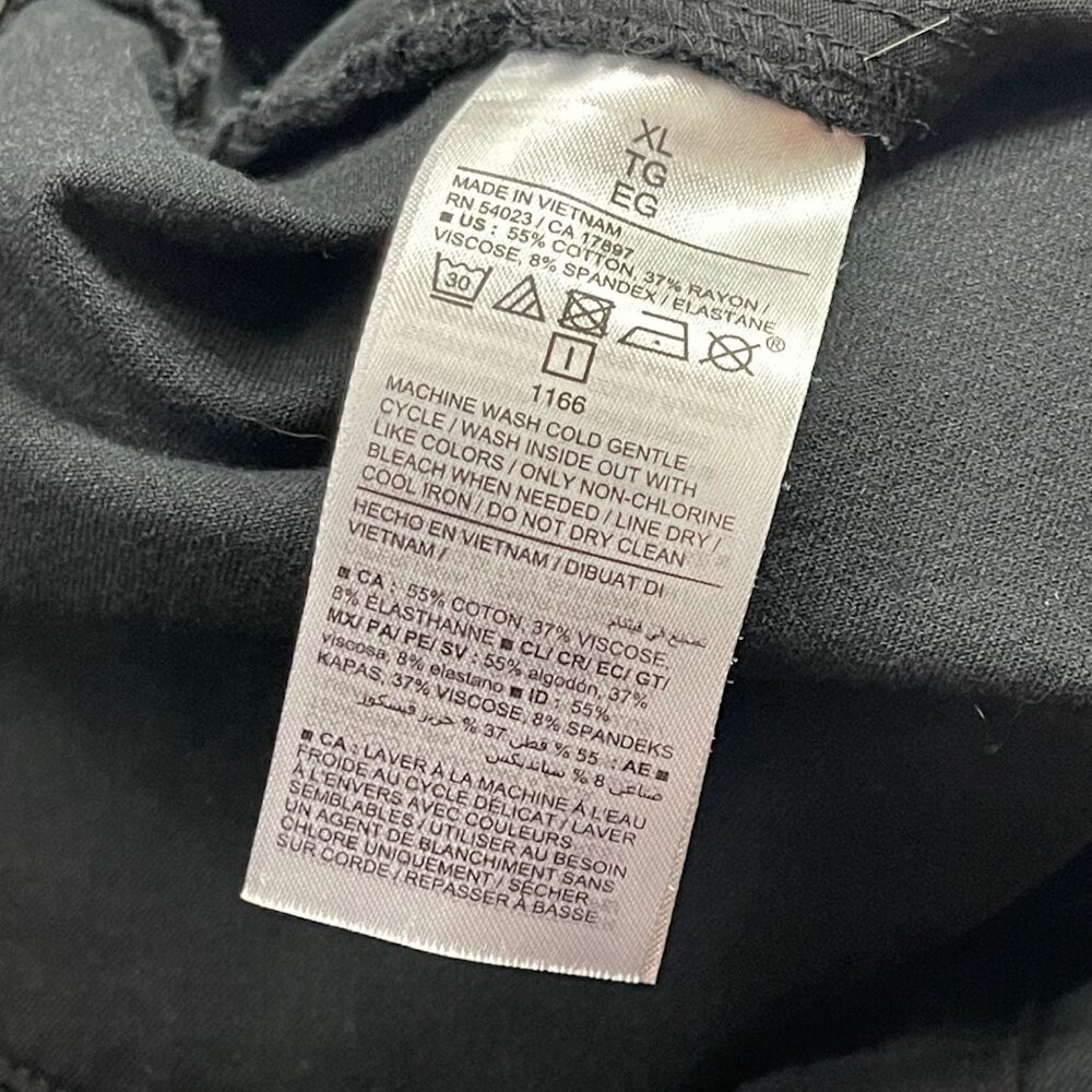 Old Navy Womens Black High-Rise Pixie Wide-Leg Pants Size XL‎ Comfort Waistband - Picture 8 of 9